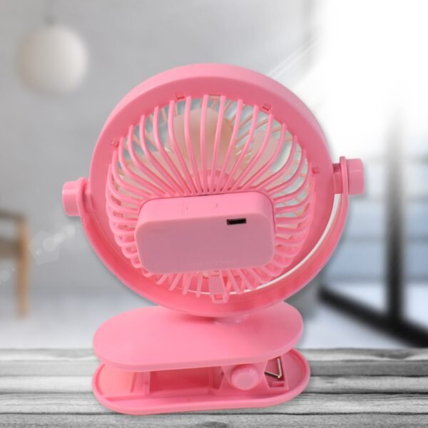 USB Portable Mini Desk Fan with Light – Personal Table Fan for Office, School & Home Use (1 PC) - Image 4