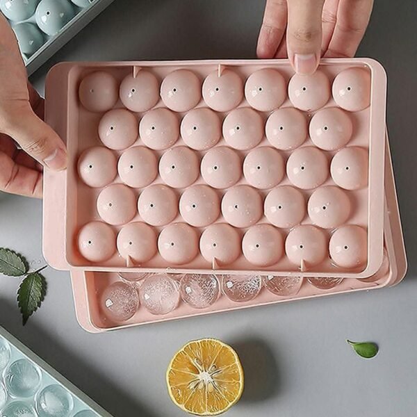 Plastic Round Reusable Ice Cube Ice Ball Mold / Lollipop Candy Maker 33 Moulds (16.5×10 Cm / 1 Pc) - Image 4