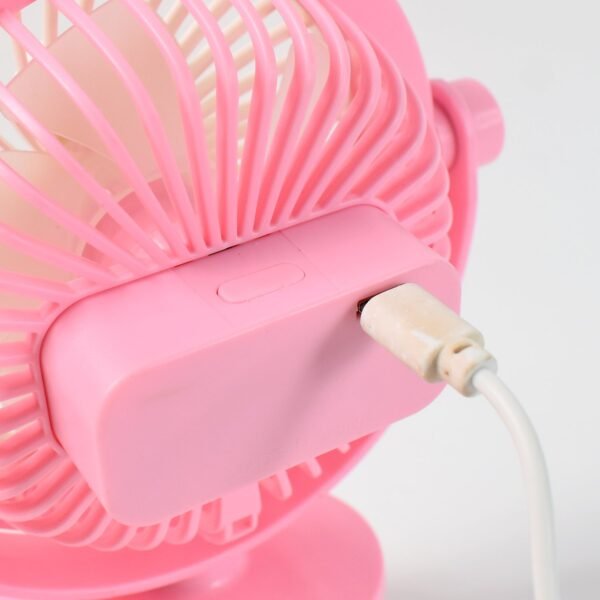 USB Portable Mini Desk Fan with Light – Personal Table Fan for Office, School & Home Use (1 PC) - Image 5