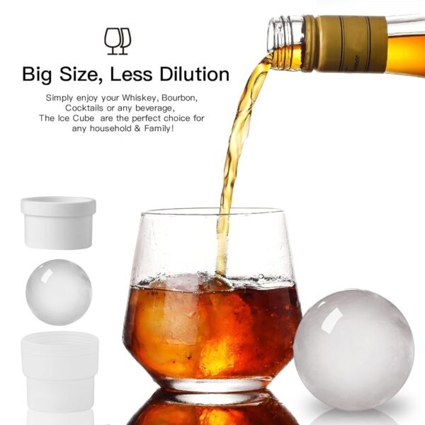 Flexible Ice Ball Mold-Large ice Ball, BPA-free (1 Pc) - Image 4