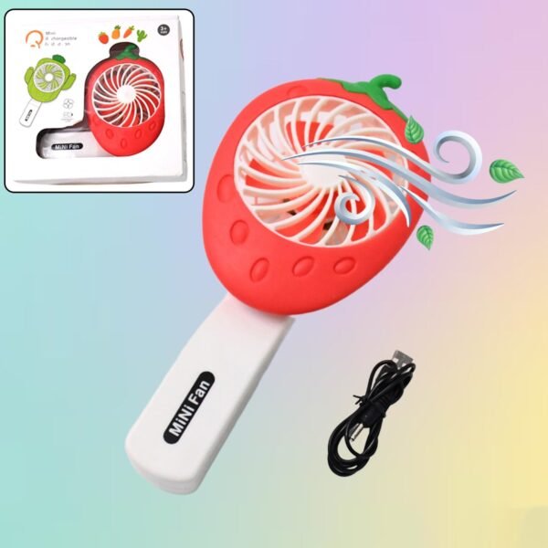 Rechargeable Handheld Mini Fan (Battery Not Included / Mix Colour)