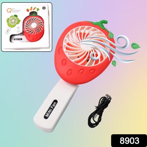 Rechargeable Handheld Mini Fan (Battery Not Included / Mix Colour) - Image 7