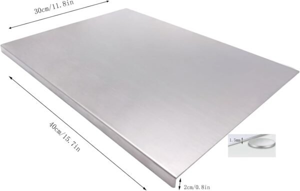 Premium Stainless Steel Chopping Board – Ultra-Durable, Hygienic & Rust-Resistant Cutting Board for Kitchen - Image 6