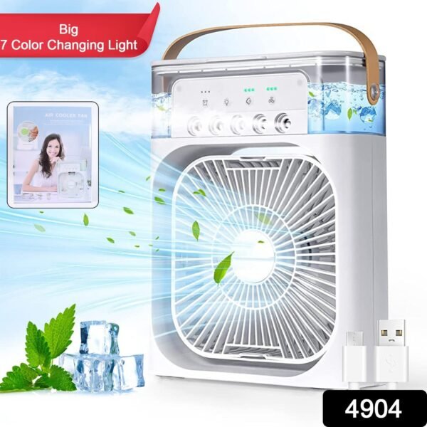 Portable Air Conditioner Fan 7 Color Changing Light (Big / 1 Pc) - Image 2