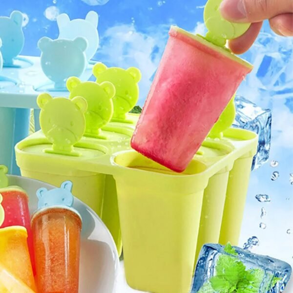 Plastic 6 Grid / Compartment Popsicle Ice Cream Mold (1 Pc) - Image 7